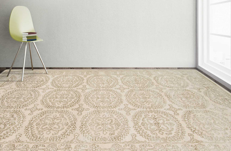Rugs Area Rugs On Sale - 8" X11" X 0.5" Ivory/White Wool Area Rug HomeRoots