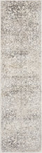 Rugs Bathroom Runner Rug 2'2" x 7'6" Runner Polypropylene Ivory Area Rug 3872 HomeRoots