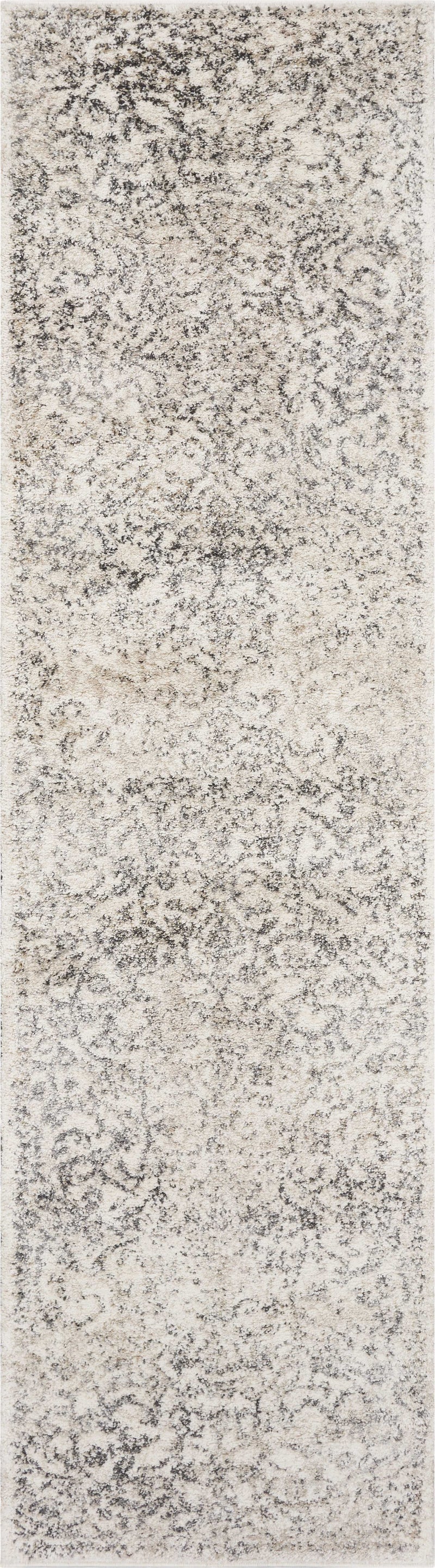 Rugs Bathroom Runner Rug 2'2" x 7'6" Runner Polypropylene Ivory Area Rug 3872 HomeRoots