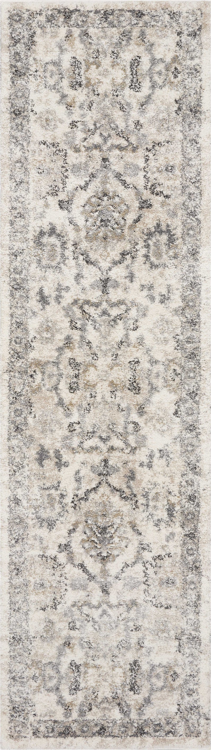 Rugs Bathroom Runner Rug - 2'2" x 7'6" Runner Polypropylene Ivory Area Rug HomeRoots