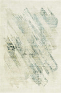 Rugs Bathroom Runner Rug 2'2" x 7'6" Runner Polypropylene Ivory/Grey Area Rug 3875 HomeRoots