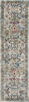 Rugs Bathroom Runner Rug - 2'2" x 7'6" Runner Polypropylene Lt Blue Area Rug HomeRoots
