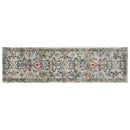 Rugs Bathroom Runner Rug - 2'2" x 7'6" Runner Polypropylene Lt Blue Area Rug HomeRoots