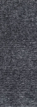 Rugs Bathroom Runner Rug - 2'3" x 7'6" Runner Polyester Black Heather Area Rug HomeRoots