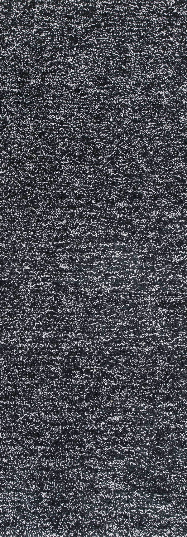 Rugs Bathroom Runner Rug - 2'3" x 7'6" Runner Polyester Black Heather Area Rug HomeRoots
