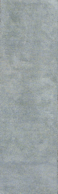 Rugs Bathroom Runner Rug - 2'3" x 7'6" Runner Polyester Blue Heather Area Rug HomeRoots