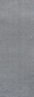 Rugs Bathroom Runner Rug - 2'3" x 7'6" Runner Polyester Grey Area Rug HomeRoots