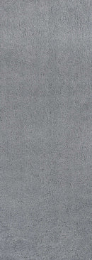 Rugs Bathroom Runner Rug - 2'3" x 7'6" Runner Polyester Grey Area Rug HomeRoots