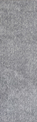Rugs Bathroom Runner Rug - 2'3" x 7'6" Runner Polyester Grey Heather Area Rug HomeRoots