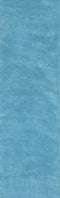 Rugs Bathroom Runner Rug - 2'3" x 7'6" Runner Polyester Highlighter Blue Area Rug HomeRoots