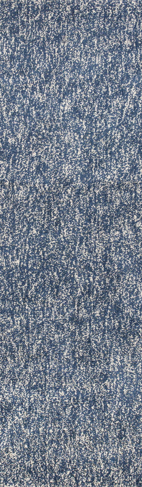 Rugs Bathroom Runner Rug - 2'3" x 7'6" Runner Polyester Indigo/Ivory Heather Area Rug HomeRoots