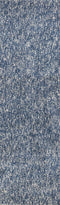 Rugs Bathroom Runner Rug - 2'3" x 7'6" Runner Polyester Indigo/Ivory Heather Area Rug HomeRoots