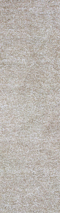 Rugs Bathroom Runner Rug - 2'3" x 7'6" Runner Polyester Ivory Heather Area Rug HomeRoots