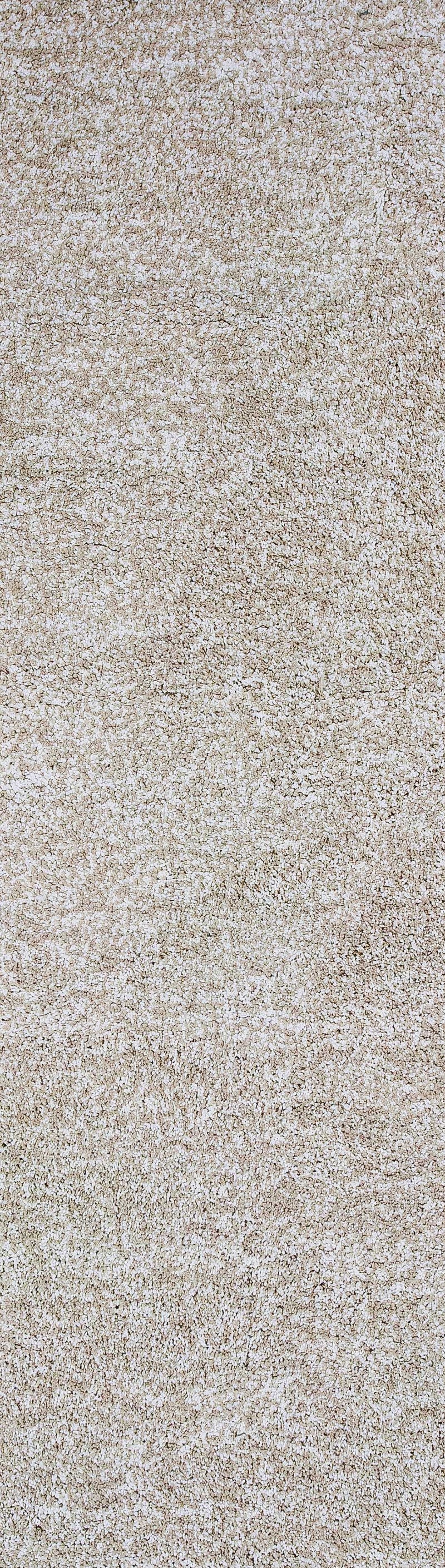 Rugs Bathroom Runner Rug - 2'3" x 7'6" Runner Polyester Ivory Heather Area Rug HomeRoots