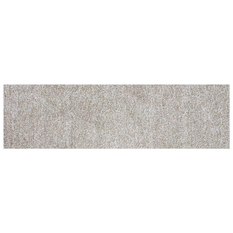 Rugs Bathroom Runner Rug - 2'3" x 7'6" Runner Polyester Ivory Heather Area Rug HomeRoots