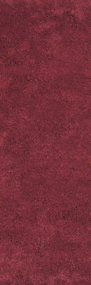 Rugs Bathroom Runner Rug - 2'3" x 7'6" Runner Polyester Red Area Rug HomeRoots