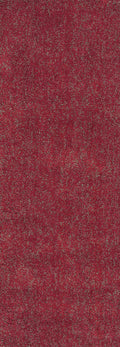 Rugs Bathroom Runner Rug - 2'3" x 7'6" Runner Polyester Red Heather Area Rug HomeRoots