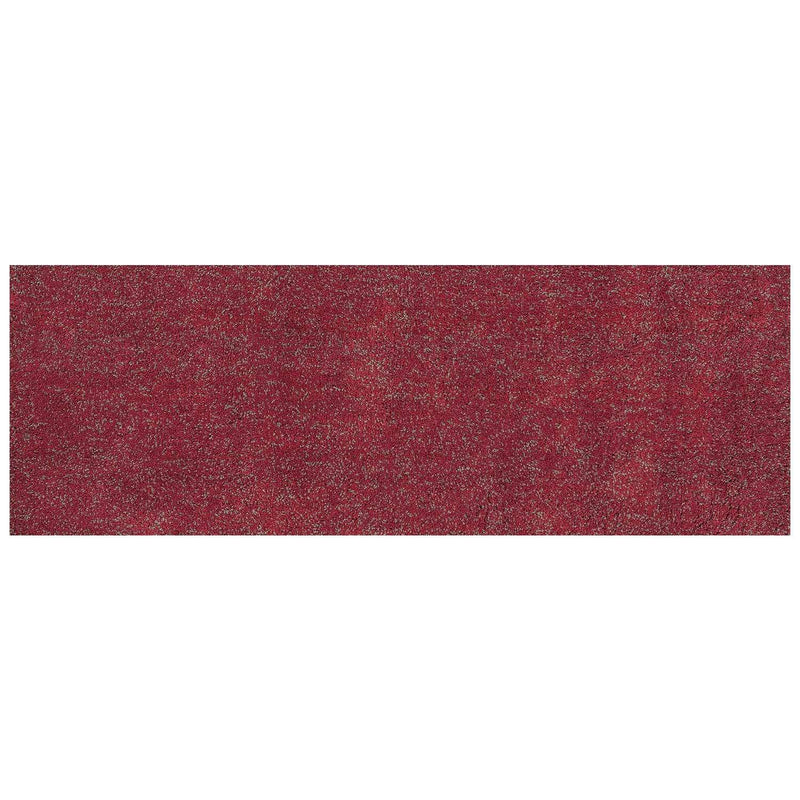 Rugs Bathroom Runner Rug - 2'3" x 7'6" Runner Polyester Red Heather Area Rug HomeRoots