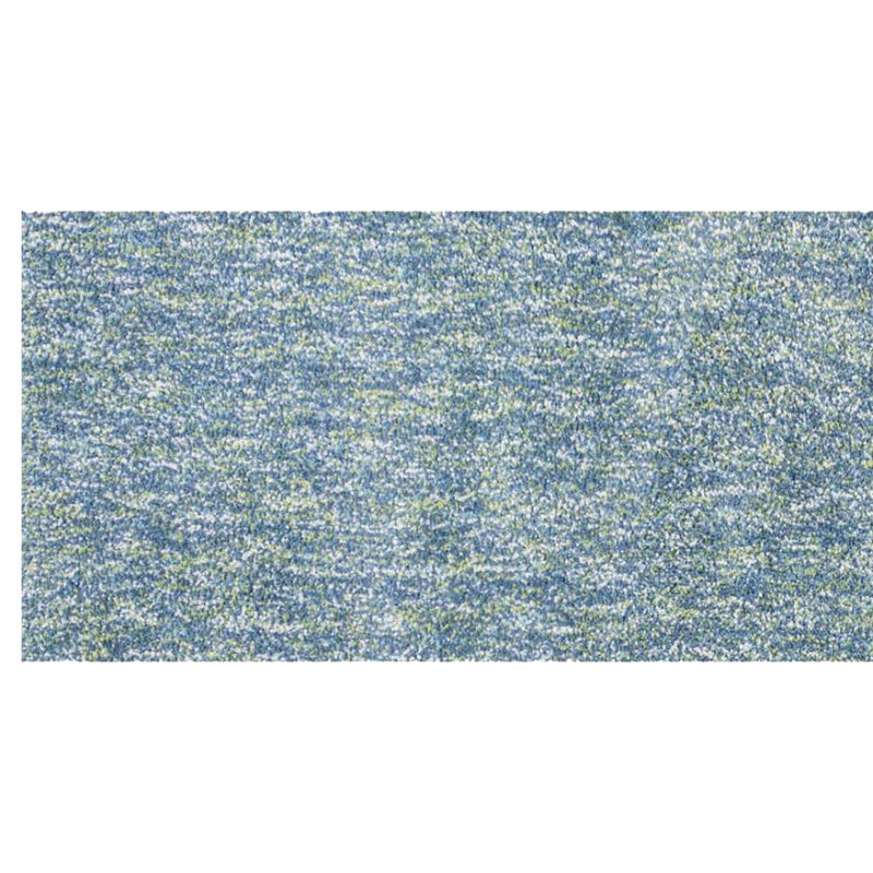 Rugs Bathroom Runner Rug - 2'3" x 7'6" Runner Polyester Seafoam Heather Area Rug HomeRoots