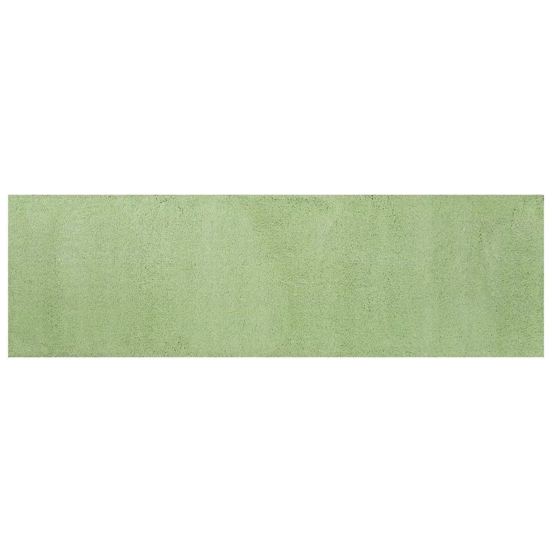 Rugs Bathroom Runner Rug - 2'3" x 7'6" Runner Polyester Spearmint Green Area Rug HomeRoots