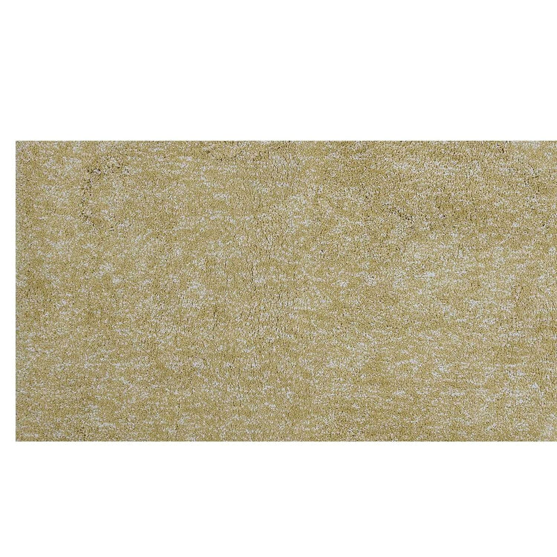 Rugs Bathroom Runner Rug - 2'3" x 7'6" Runner Polyester Yellow Heather Area Rug HomeRoots