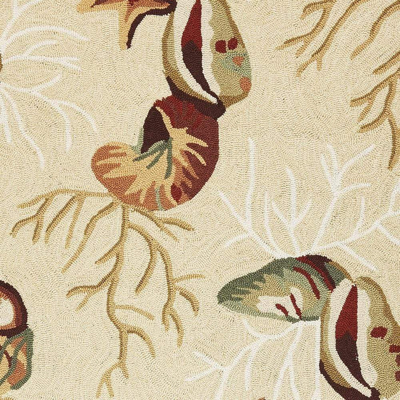 Rugs Beige Area Rugs - 20" x 30" Polyester Beige Area Rug HomeRoots