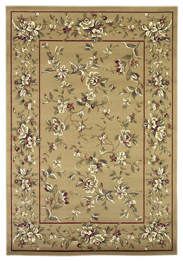 Rugs Beige Area Rugs - 20" x 31" Polypropylene Beige Area Rug HomeRoots