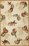 Rugs Beige Area Rugs 3'3" x 5'3" Polyester Beige Area Rug 3941 HomeRoots