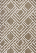 Rugs Beige Area Rugs 5'3" x 7'7" UV-treated Polypropylene Beige Area Rug 4075 HomeRoots