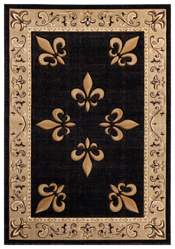 Rugs Beige Area Rugs - 63" x 90" x 0.53" Beige Olefin/Polypropylene Area Rug HomeRoots