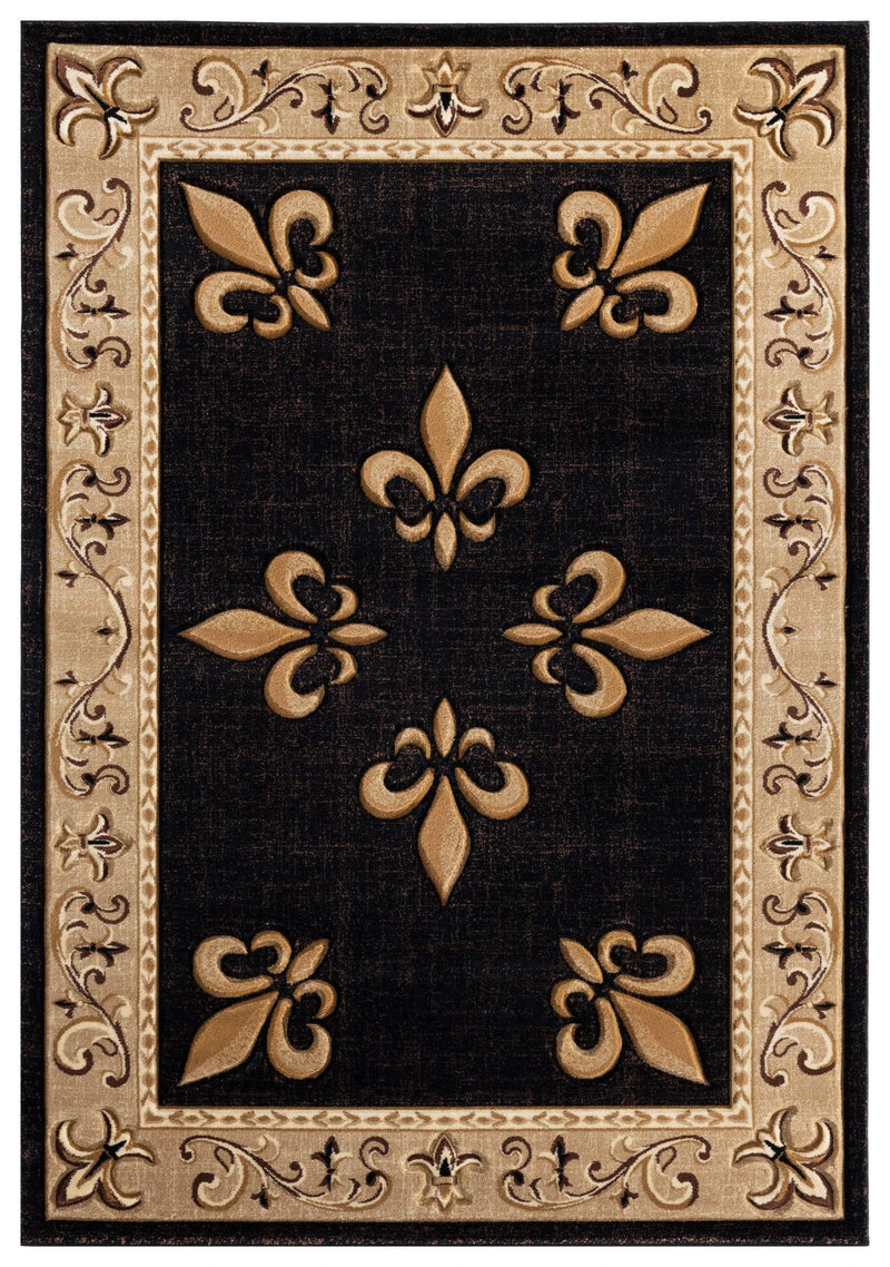 Rugs Beige Area Rugs - 94" x 126" x 0.53" Beige Olefin/Polypropylene Area Rug HomeRoots