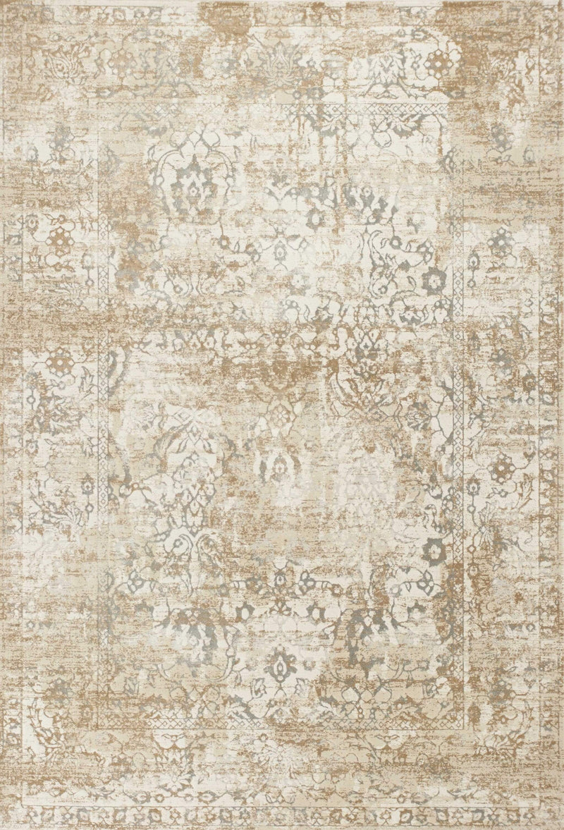 Rugs Beige Rug - 5'3" x 7'7" Polypropylene Beige Area Rug HomeRoots