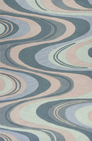 Rugs Beige Rug - 5' x 7'6" Polyacrylic Beige/Seafoam Area Rug HomeRoots