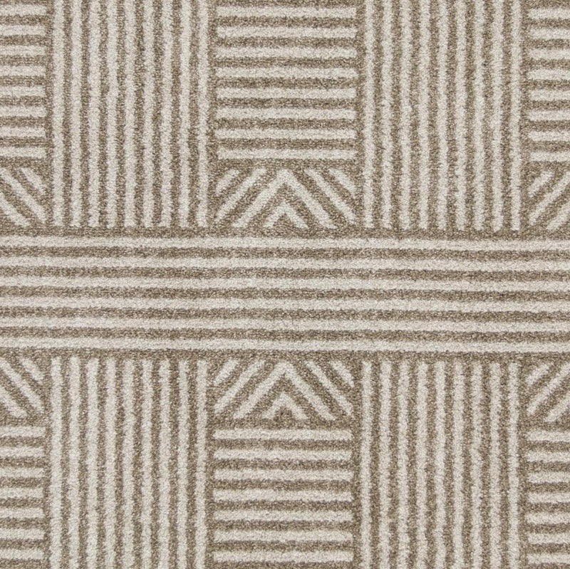 Rugs Beige Rug - 6'7" x 9'6" UV-treated Polypropylene Beige Area Rug HomeRoots