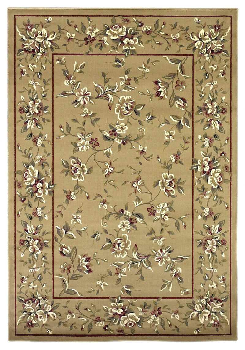 Rugs Beige Rug - 9'10" X 13'2" Polypropylene Beige Area Rug HomeRoots