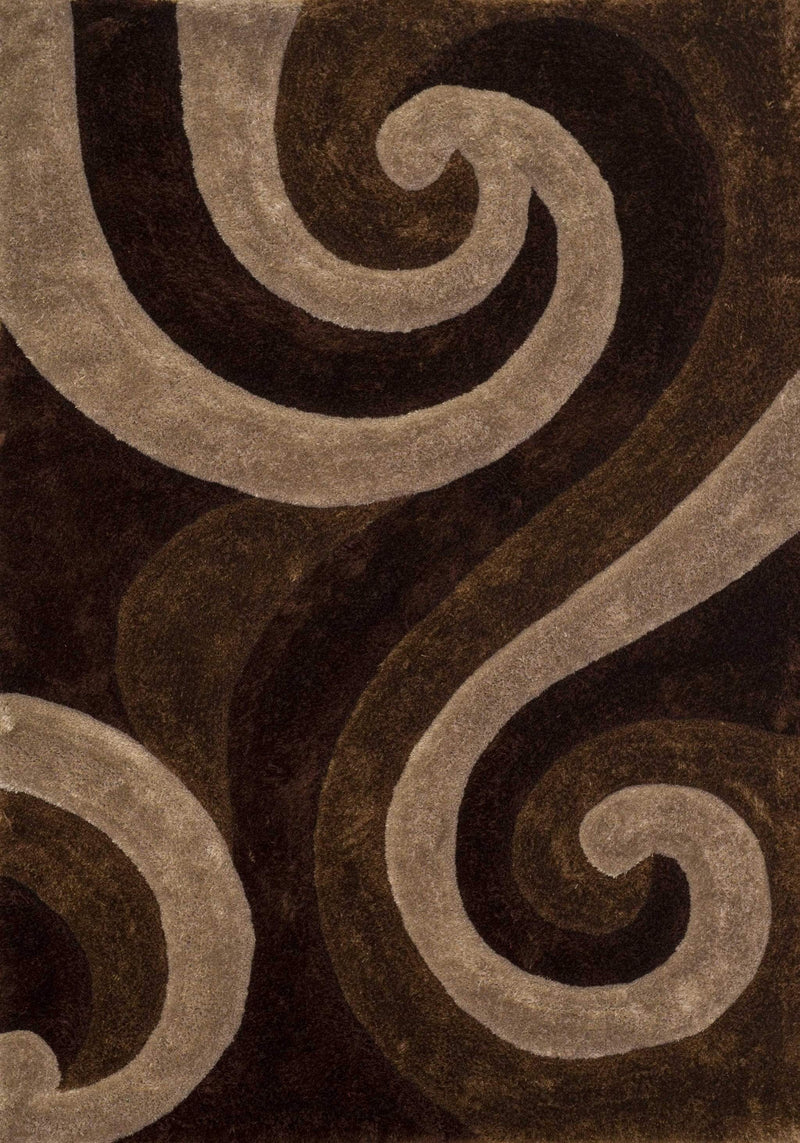 Rugs Best Rugs 22" x 26" x 1.2" Beige Polyester Accent Rug 9175 HomeRoots