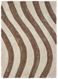 Rugs Best Rugs 22" x 26" x 1.2" Beige Polyester Accent Rug 9193 HomeRoots