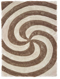 Rugs Best Rugs 22" x 26" x 1.2" Beige Polyester Accent Rug 9211 HomeRoots