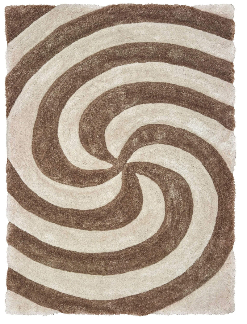 Rugs Best Rugs 22" x 26" x 1.2" Beige Polyester Accent Rug 9211 HomeRoots