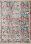 Rugs Best Rugs 63" x 90" x 0.24" Aqua Polyester Area Rug 9996 HomeRoots