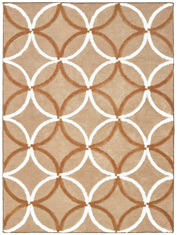 Rugs Best Rugs - 94" x 126" x 1.2" Beige Microfiber Oversize Rug HomeRoots