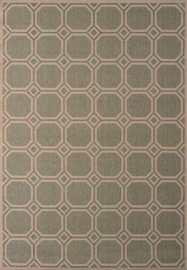 Rugs Big Area Rugs - 31" x 50" x 0.2" Green Polypropylene/Olefin Oversize Rug HomeRoots