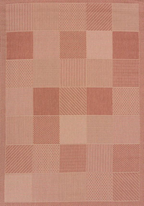 Rugs Big Area Rugs - 94" x 126" Terracotta Polypropylene/Olefin Oversize Rug HomeRoots