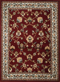 Rugs Big Area Rugs - 94" x 126" x 0.3" Scarlet Olefin Oversize Rug HomeRoots