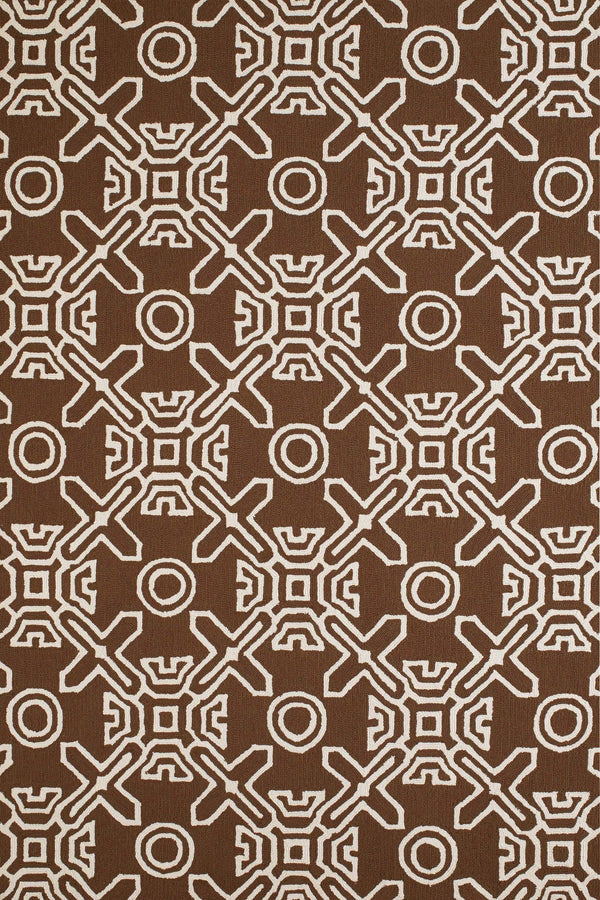 Rugs Big Rugs - 94" x 118" x 0.3" Chocolate Polypropylene Oversize Rug HomeRoots