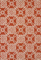 Rugs Big Rugs - 94" x 118" x 0.3" Terracotta Polypropylene Oversize Rug HomeRoots