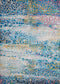 Rugs Big Rugs - 94" x 126" x 0.31" Cyan Olefin/Polyester Oversize Rug HomeRoots