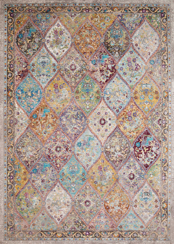 Rugs Big Rugs 94" x 126" x 0.31" Multi Olefin/Polyester Oversize Rug 918 HomeRoots