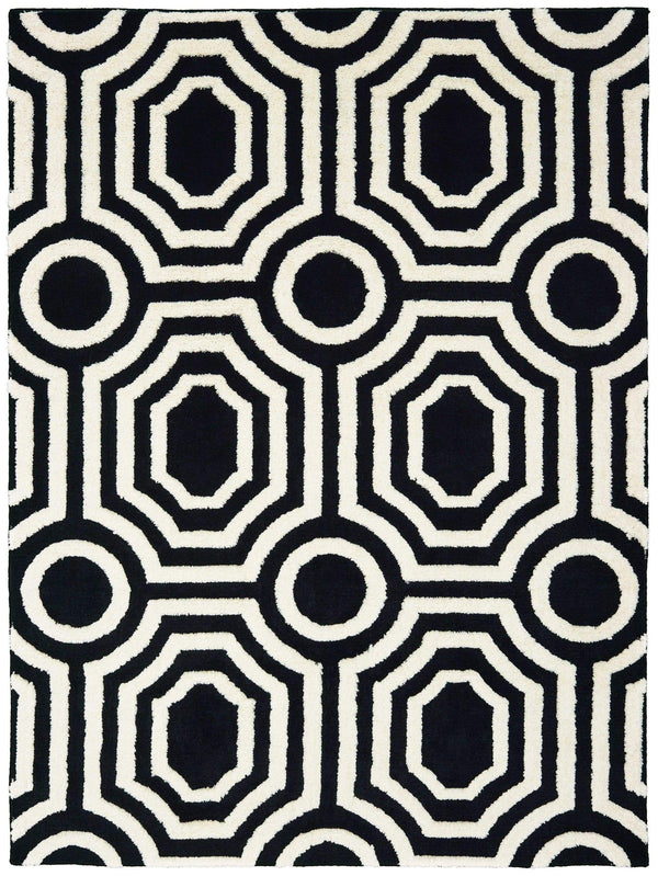 Rugs Big Rugs - 94" x 126" x 1.2" Onyx Microfiber Oversize Rug HomeRoots