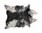 Rugs Black and White Rug - 0.8" x 60" x 51" Acrylic Plush, Polyester S&P Black White Rug HomeRoots